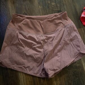 Women's High-Waist Athletic Shorts - Dusty Rose